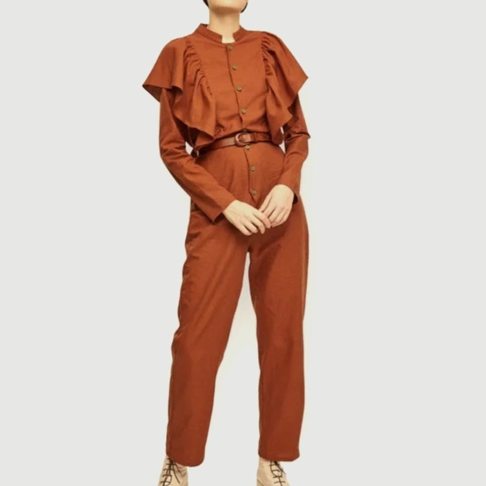 Free People Rita Row Lola Jumpsuit S